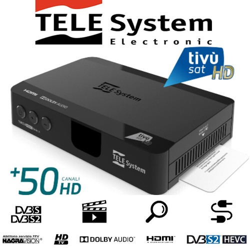 Tivùsat telesystem ts9018hevc - telesystem,