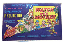 Chad Valley WATCH WITH MOTHER Give-A-Show WORKING Projector 112 BBC TV Slides