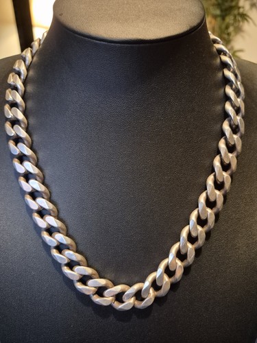 Solid sterling silver curb - solid,
