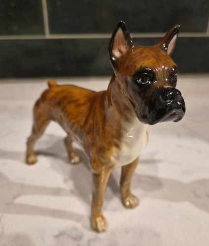 Vintage goebel porcelain boxer - vintage,