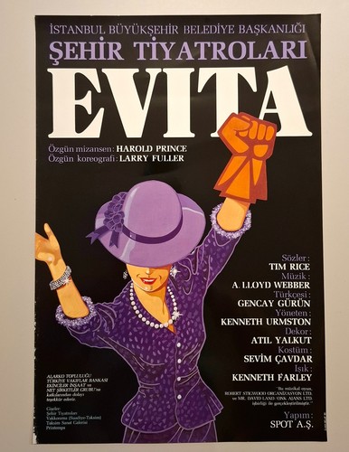 Evita turkish theatre - theatre, poster