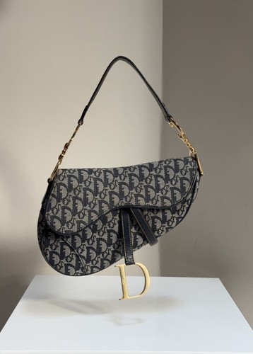 Dior saddle bag grey and - dior, in