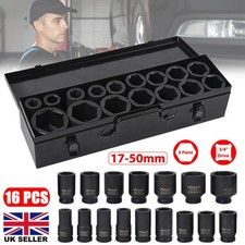 16PCS 3/4" DRIVE DEEP IMPACT