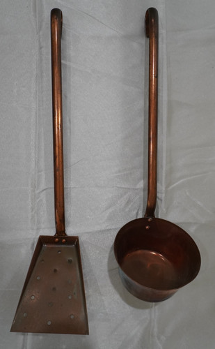 Vintage copper ladle dipper - vintage, &