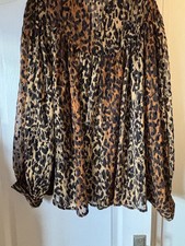 Top Shop Leopard Skin Blouse