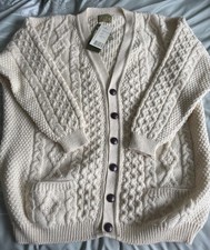 Bristish Wool Cardigan Aran