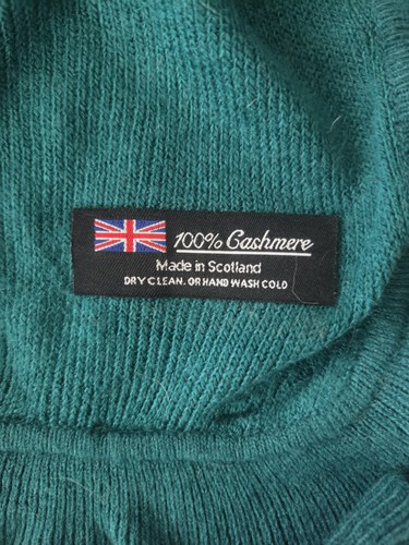 Large dark green cashmere - large,
