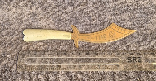 Trench art letter opener ww1 - trench,