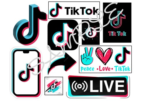 Tik tok edible - sheet, a4