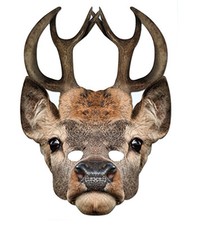 Stag Animal 2D Card Party Face