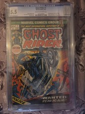 Ghost Rider Wanted Dead And Alive #1 Marvel Comics, 9/73 CGC  5.5