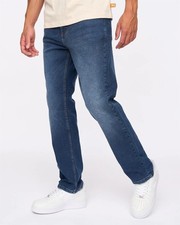 Mens Duck & Cover Hydras Straight Leg Jeans - Dark Wash