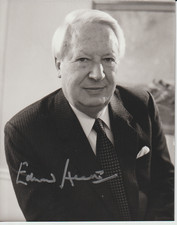 Edward Heath, orig sign photo