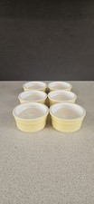6 x CERMER Yellow Ramekin Dishes.  Oven, Freezer & Microwave Proof.