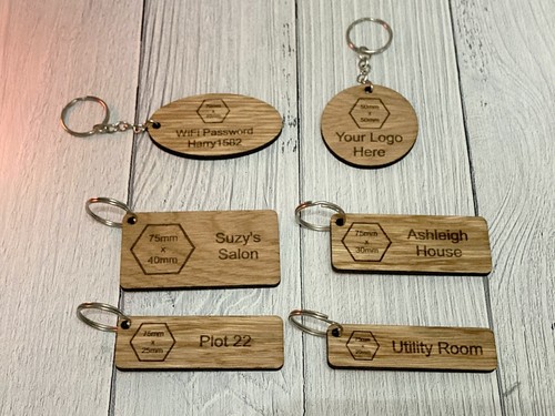 Personalised wooden keyrings - keyrings, |
