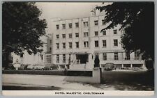 Postcard Hotel Majestic Cheltenham Gloucestershire Real Photo RP RPPC Vintage