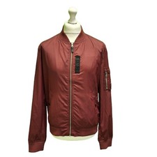 Superdry Lightweight Bomber Jacket Men's New Idris Elba Flight Maroon  XL