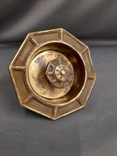 VINTAGE BRASS ENTRANCE DOOR BELL, PULL, ORIGINAL PATINA 