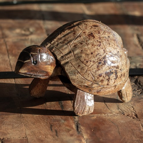Small nodding turtle ornament - turtle,