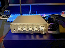 Fosi Audio BT30D Bluetooth 5.0 Stereo Amplifier 2.1 Ch (Silver) - GOOD CONDITION