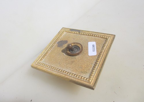 Vintage brass light switch - brass,