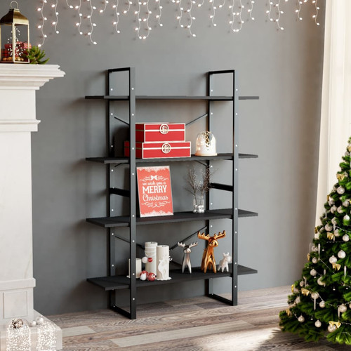 Bookshelf grey 100x30x70cm - bookshelf,