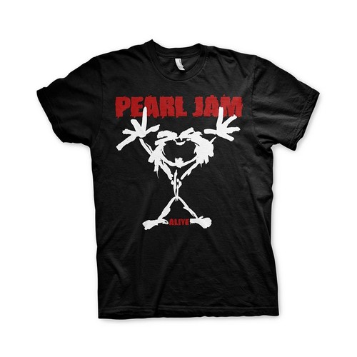 Pearl jam shirt - pearl, stickman