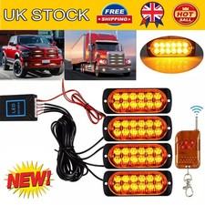 4Pcs 12 LED Emergency Hazard