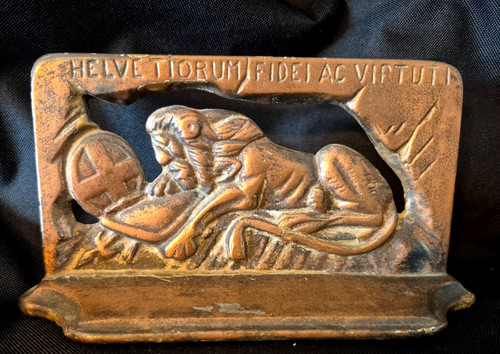 Cast iron brass - cast, plaque