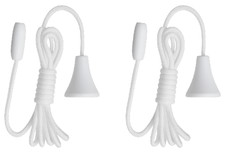 2 X  Replace Bathroom Light Pull Cord Switch String Spare Ceiling Shower Acorn
