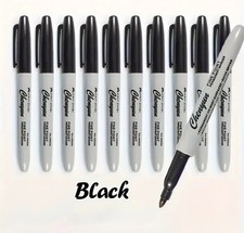 10x black permanent marker - 10x,