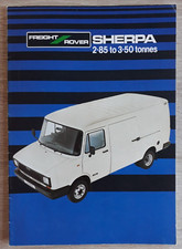 Freight Rover Sherpa Brochure 1984 - Van Dropside Luton Chassis Bus Camper