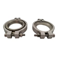 2x 44mm V band Flang Clamp Set