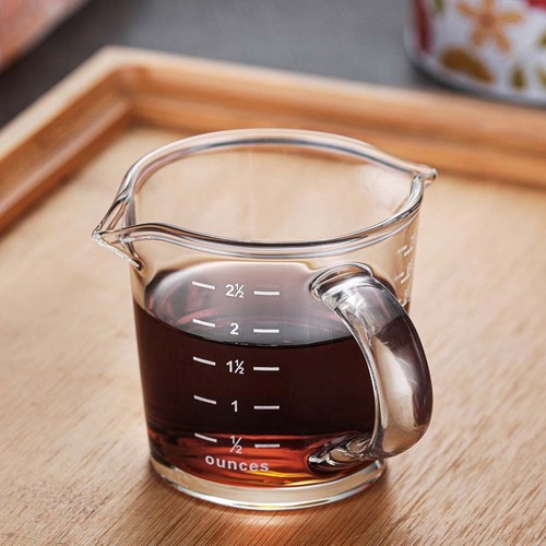 Glass measuring cup with scale - glass,