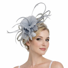 Flower Feather Fascinator with
