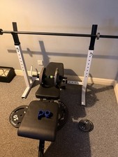 Olympic Weight Bench and Weights