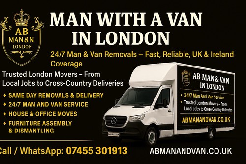 Man and van - van, london