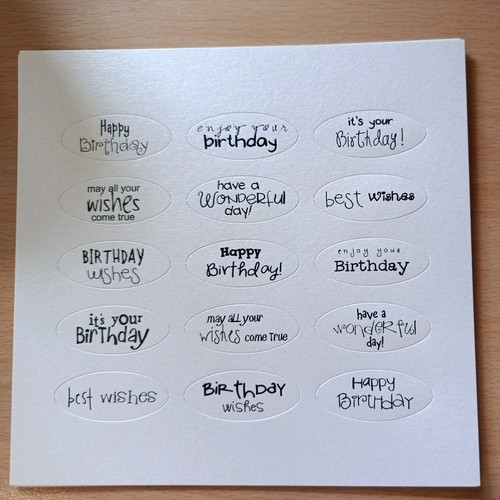 Craftwork cards oval birthday - oval,