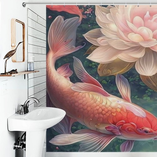 New koi fish and lotus - koi,