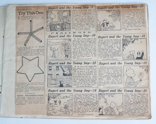 Large 1930s 40s rupert bear - rupert,