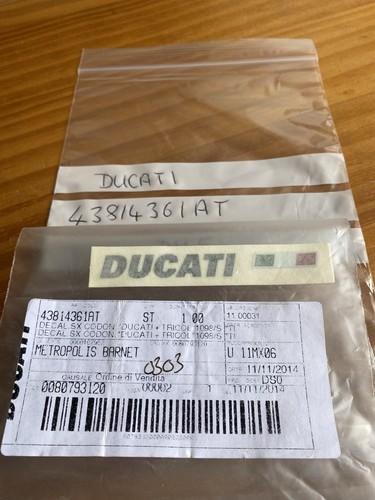 Ducati decal graphic tail