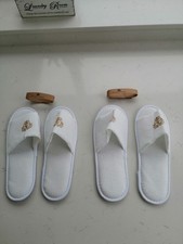 Cunard Slippers 2 Pairs With