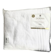 X 2 Dorma White Hand Towels