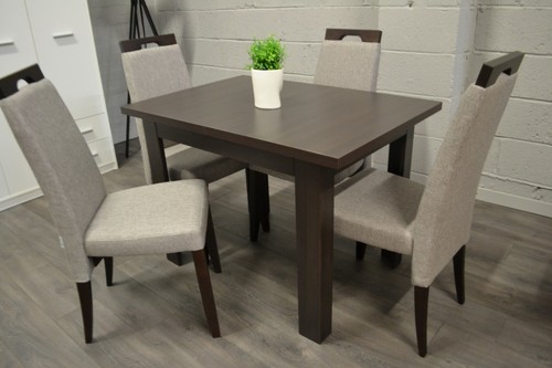 Extending dining table dark - in,