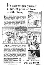 1949 Advert for 'PIN-UP' Home Perm Outfits Small Vintage Hairdressing Print Ad
