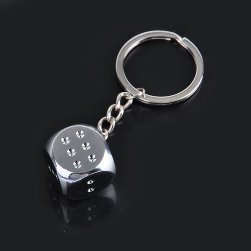 Cute metal silver - dice, fashion