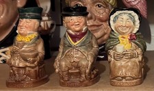 Royal doulton toby jugs small micawber pickwick gamp fat boy weller capn cuttle