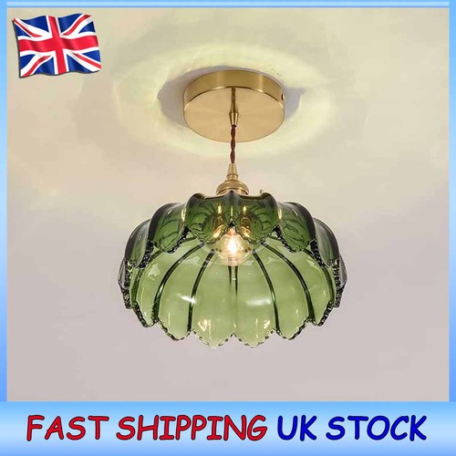 Vintage glass pendant light - vintage,
