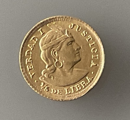 1911 libra peruvian - 1/5, gold