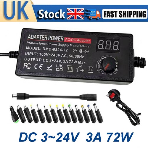 72w power supply - dc, 3v~24v